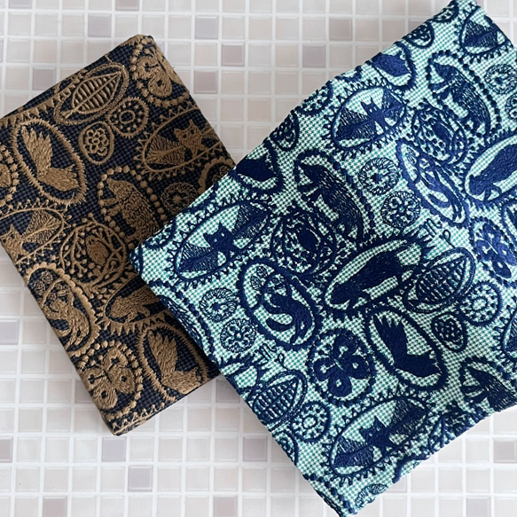 mina perhonen jungle relief A6 ミナペルホネン の刺繍生地
