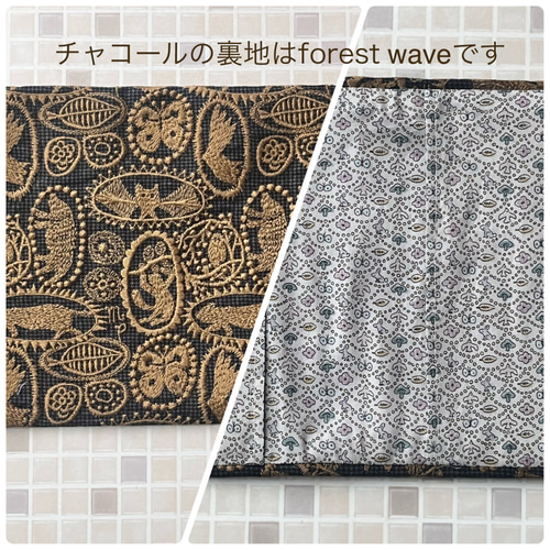 ミナペルホネン　ジャングルレリーフ　リュック　ハンドメイド　爽やかグリーン blumen リュック - minä perhonen