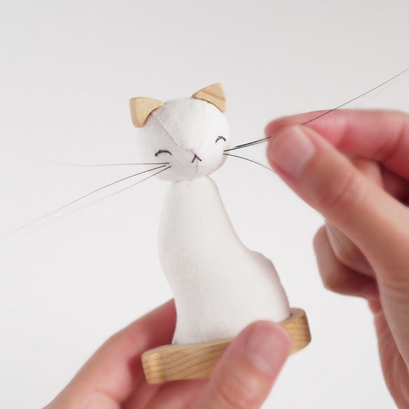 おひげがさせる、ぬいぐるみ。猫からの贈り物 抜けたおひげを