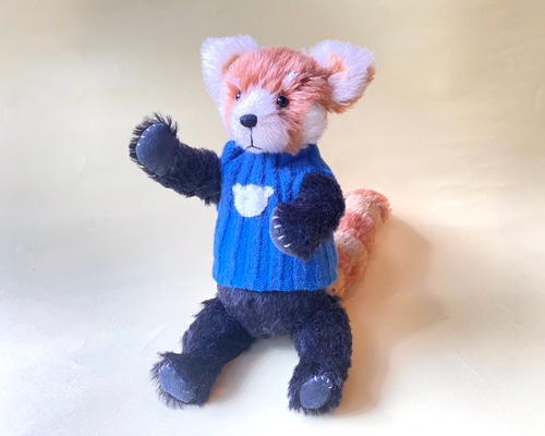 レッサーパンダ ぬいぐるみ 海外作家様 ハンドメイド テディベア　手作り　A レッサーパンダのテディベア(24cm) その他人形 kmariko 通販 18506777