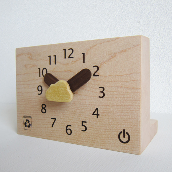 Winの想い　ノート型卓上時計 3枚目の画像