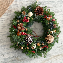 温めあうシマエナガのリース プリザーブドリース フラワーギフト