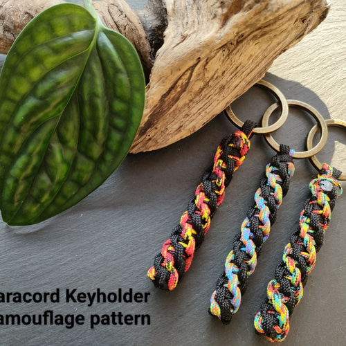 Paracord Keyholder ～Camouflage pattern パラコード
