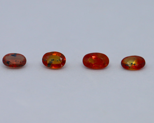 2.9ct 天然石 ソンゲアサファイア オーバル ルース 4個セット 天然石