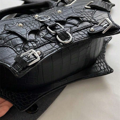 ゴシックコウモリ翼型ショルダーバッグ、ロックスチームパンクスタイル