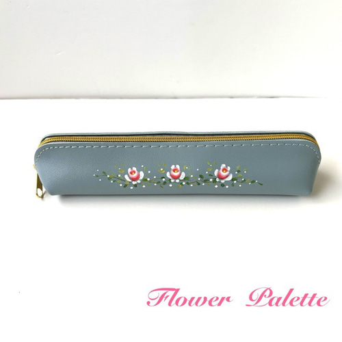 トールペイント★ペンケース Creema限定 フェイクレザー製 ペンケース 3種類 トールペイント ペン