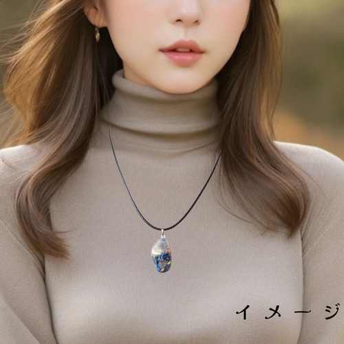 桜・ペリドット天然石レジンネックレス　　　　レジンネックレス　　パワーストーン 雪解け鉱石ネックレス レジン 天然石 ペリドット ラピスラズリ