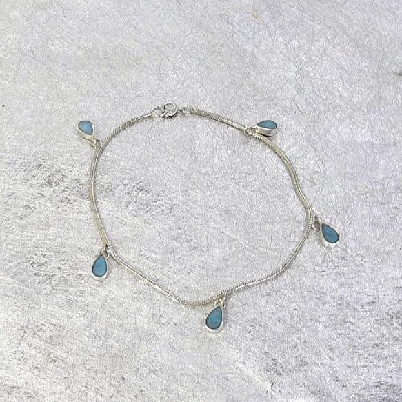 シルバーブレスレット。 トルコターコイズ製