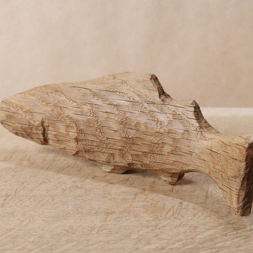 木製 魚形 工芸品 魚の木彫り 木製 25X7X12.5 【さかなの木彫り 魚の置物 魚の