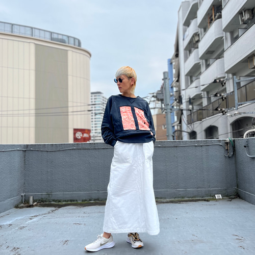 着物アートパネルトレーナー 着物リメイク 着物ハギレ再利用