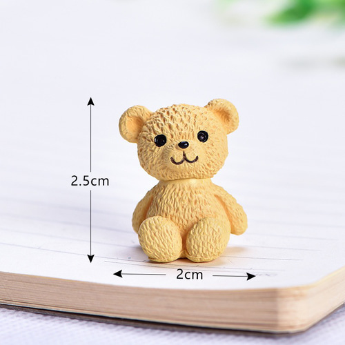 ミニチュア ミニフィギュア くまちゃん 1個 （小）全3色 ドールハウス