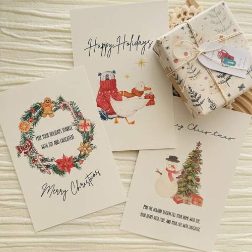 イベントポストカード】クリスマスデザイン/3枚セット ポスト