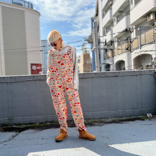 着物リメイク　サロペット 松濤サロペット 縮緬着物リユース サロペット 着物リメイク
