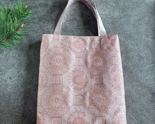 帯トートバッグ(花紋) 着物サブバッグ 【送料無料】 トートバッグ