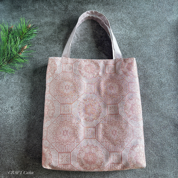 帯トートバッグ(花紋) 着物サブバッグ 【送料無料】 トートバッグ