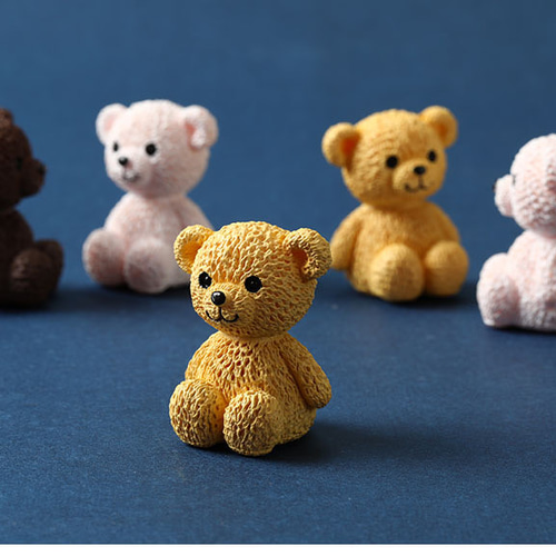 ミニチュア ミニフィギュア くまちゃん 1個 （小）全3色 ドールハウス