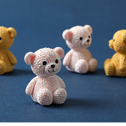 ミニチュア ミニフィギュア くまちゃん 1個 （小）全3色 ドール