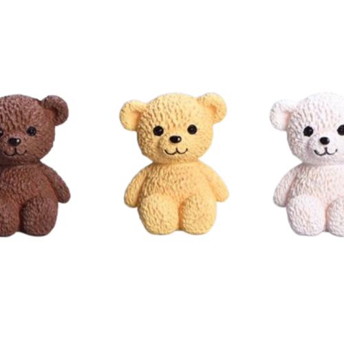 ミニチュア ミニフィギュア くまちゃん 1個 （大）全3色 ドールハウス