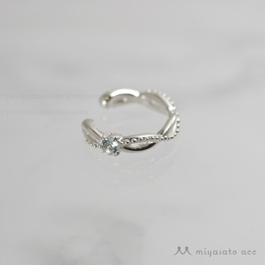 誕生石のイヤーカフ　＊シルバー９２５＊