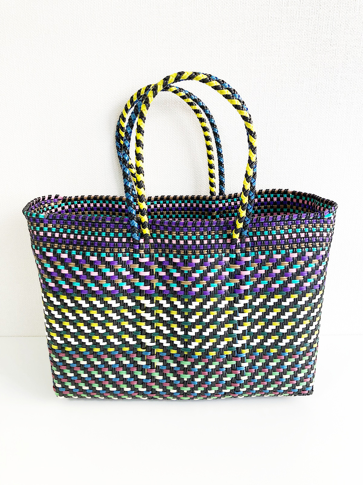 【Moonbird】メルカドバッグ 横長 ・幾何学 ARROW