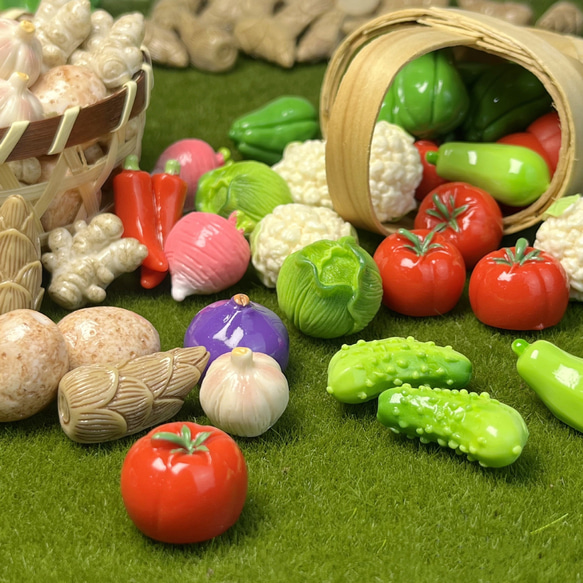 ミニチュア 野菜 1点 全16種類 ピクニック プチ 野菜セット ミニチュア 野菜 1点 全16種類 ピクニック プチ 野菜セット