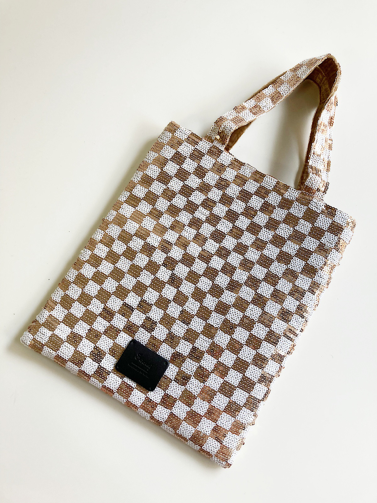 【Swaraj】スパンコール miniTOTE / モノグラム X GLD