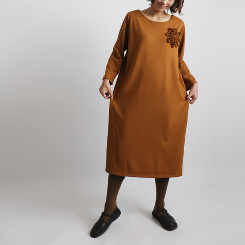 ラスト3 最終SALE 112cm 裏パイル スウェット生地 花