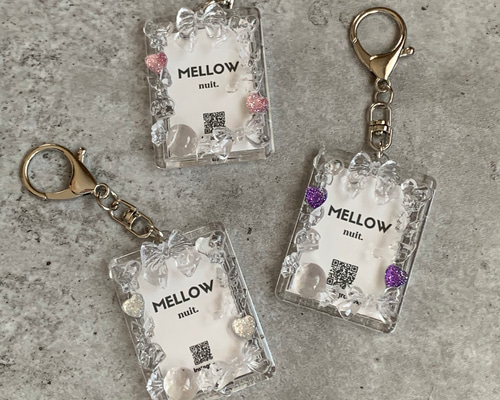 証明写真】硬質ケース『pixy』3color peach/platina/amethyst 名刺