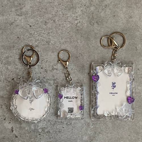 証明写真】硬質ケース『pixy』3color peach/platina/amethyst 名刺