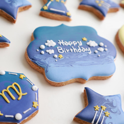 星座　【アイシングクッキー】　星　夜空　誕生日　おしゃれ　オーダー　通販 6枚目の画像