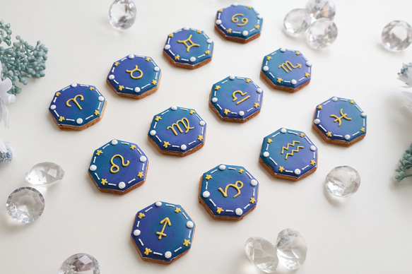 星座　【アイシングクッキー】　星　夜空　誕生日　おしゃれ　オーダー　通販 10枚目の画像
