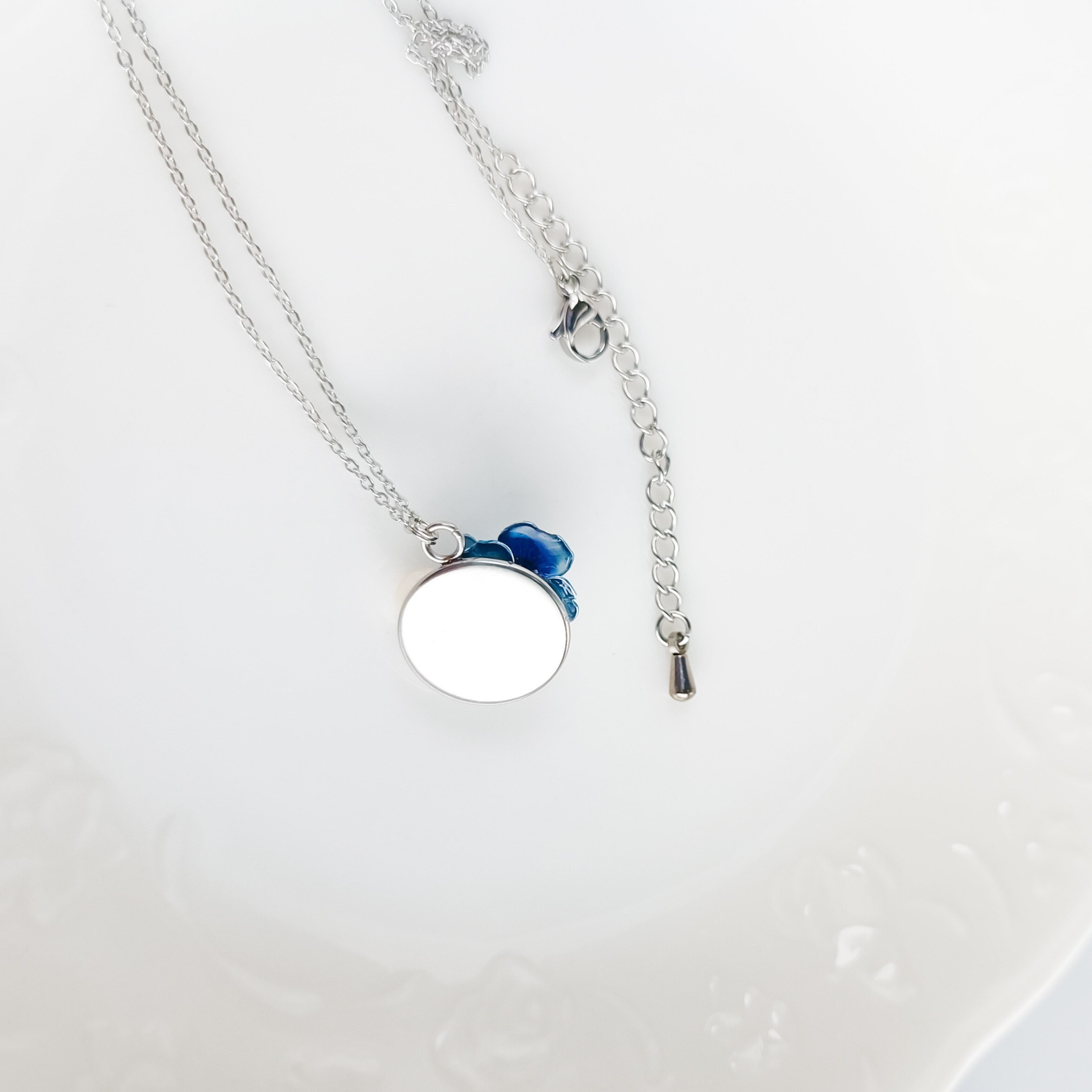 【お得なセット割】サージカルステンレス　Camellia <ターコイズブルー> アネモネ 山茶花 薔薇 コットンパール