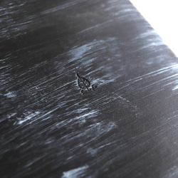 藍×墨×チタン染のソフトカバー単行本ブックカバー 8枚目の画像