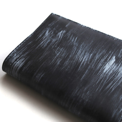 藍×墨×チタン染のソフトカバー単行本ブックカバー 10枚目の画像