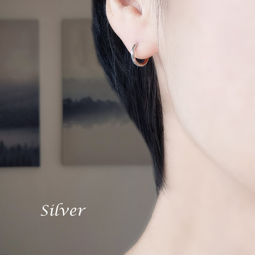サージカルステンレス小フープピアス ～Gold/Silver ピアス
