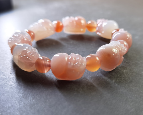 処分価格‼️Q98 レア！ピンクオパール スモーキー 貔貅 ab98ac7e80396e43a81ddc28cc8ea0