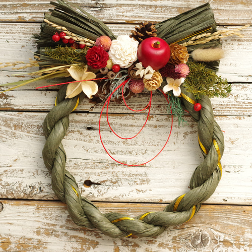 しめ縄リース2024❁︎20cm