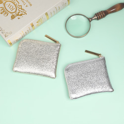 【メタリックホイルキョロメmini全3色】高級感のある薄くて軽い/思わず誰かに見せたくなるキョロメコンパクトミニL字財布 3枚目の画像