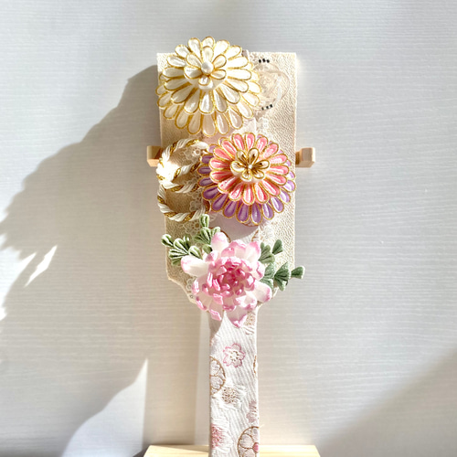 つまみ細工 菊 羽子板 アートフラワー tumamikko 通販 18509278