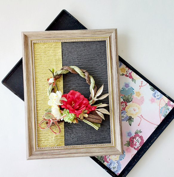 光触媒フラワー 正月アレンジ 和アレンジ 新年飾り しめ飾り しめ縄 玄関 飾り 光触媒フラワー 正月アレンジ 和アレンジ 新年飾り しめ飾り