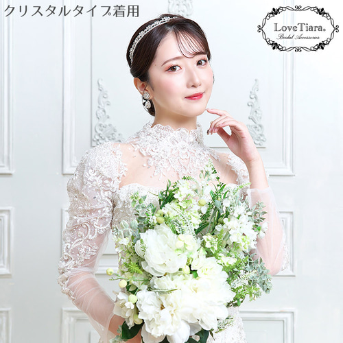 ショートクラシックティアラ T-118|花嫁 結婚式 パール
