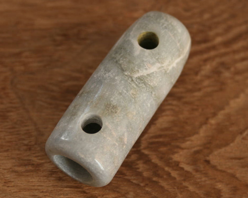 糸魚川翡翠石笛 C01738 清山 作 48mm*19mm*19mm 糸魚川産 ヒスイ