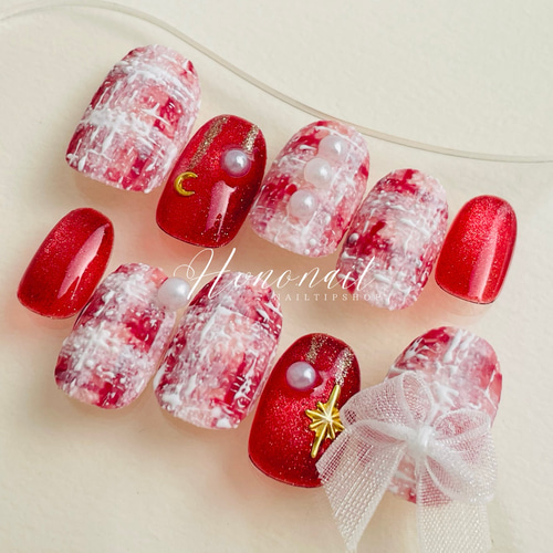 ♡ ネイルチップ セルフネイルのネイルデザイン | ネイルパーツ｜セリア -利き手マイ