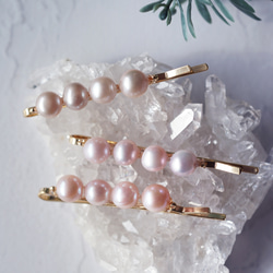 櫻花珍珠四件髮夾 ~快樂髮夾 第4張的照片