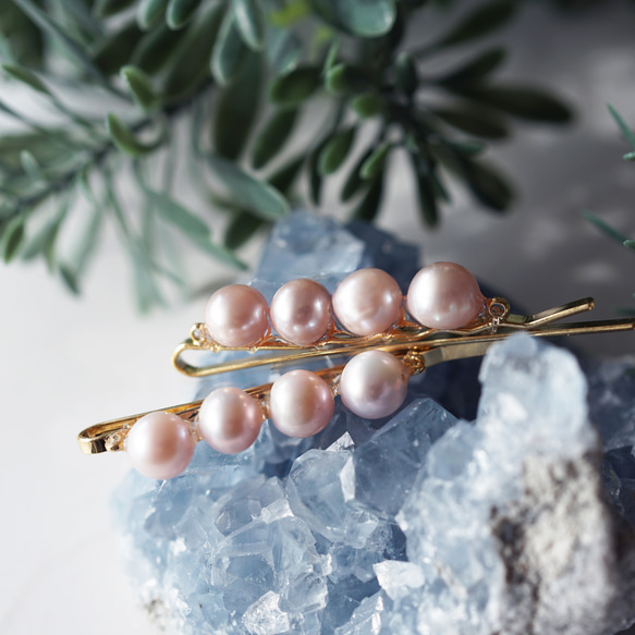 櫻花珍珠四件髮夾 ~快樂髮夾 第9張的照片