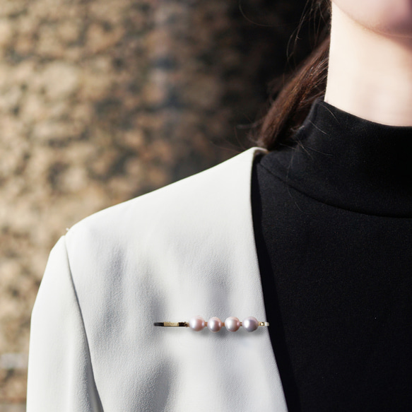 櫻花珍珠四件髮夾 ~快樂髮夾 第7張的照片