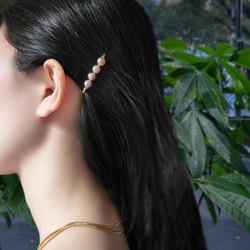 櫻花珍珠四件髮夾 ~快樂髮夾 第6張的照片