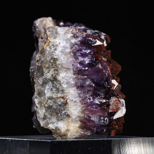アメシスト ヘマタイト 共生 鉱物 標本 原石 アメジスト 天然 ヘマタイト イン アメジスト『希少』 カナダ Moon Light Mine産