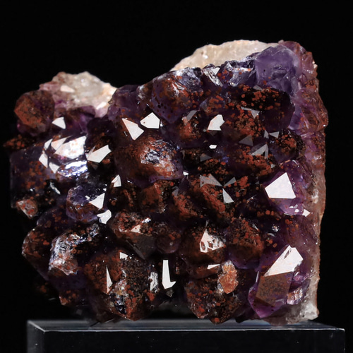 天然 ヘマタイト イン アメジスト『希少』 カナダ Moon Light Mine産