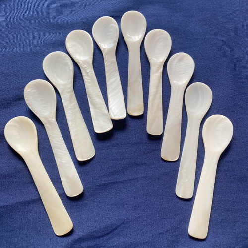 夜光貝 スプーン 天然貝殻 手作り パール ebys 通販 18509710｜Creema